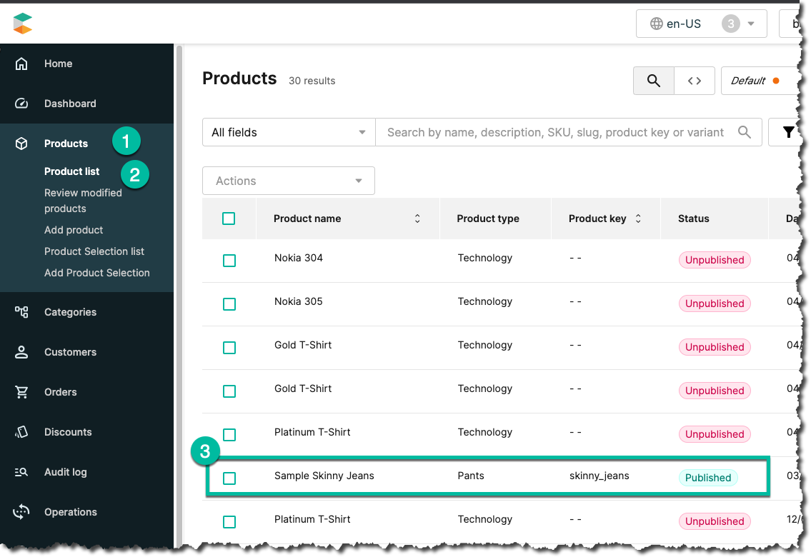 Product List