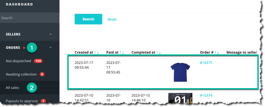 Order in Marketplacer