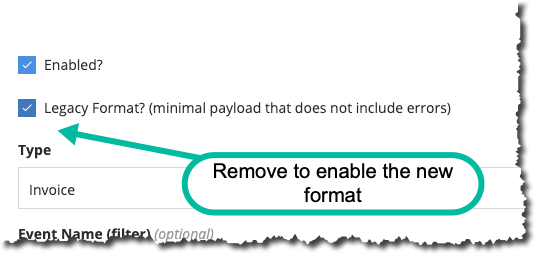 Enabling error delivery