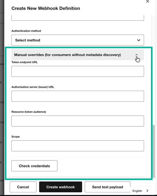 OAuth authentication